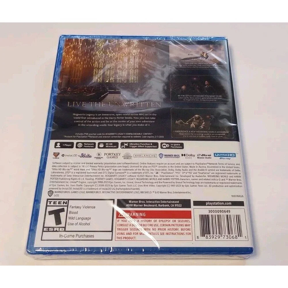 Hogwarts Legacy PS5 Brand New Factory Sealed Harry Potter PlayStation 5